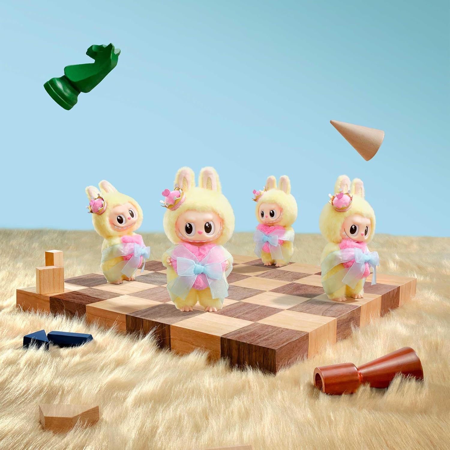 The Monsters Let's Checkmate Series-Vinyl Plush Hanging Card
