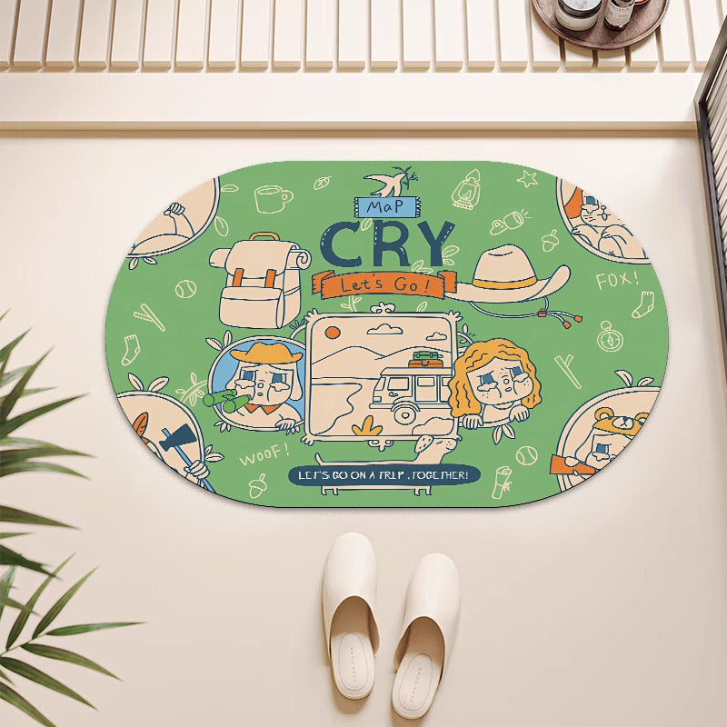 Crybaby Bathroom absorbent mat